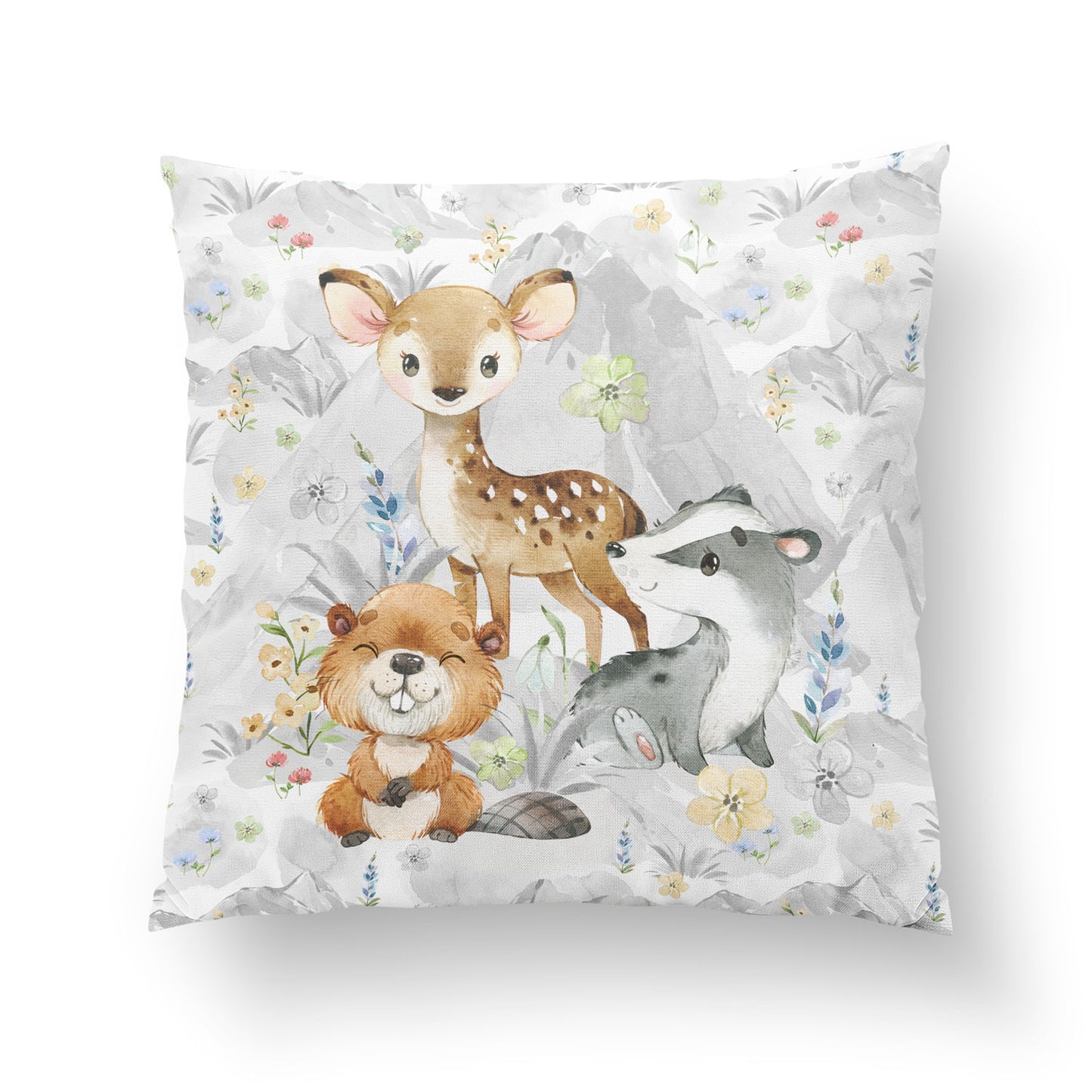 Coussin 35*35 animaux des bois